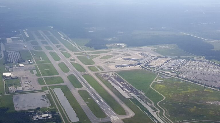 Overhead view of Southwest Florida International Airport