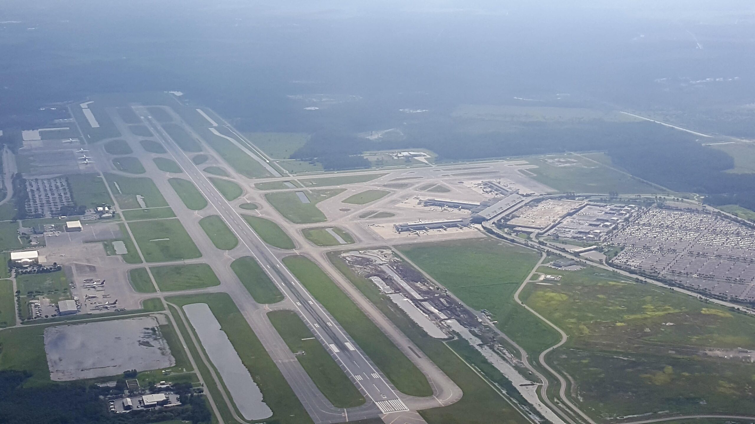 Overhead view of Southwest Florida International Airport